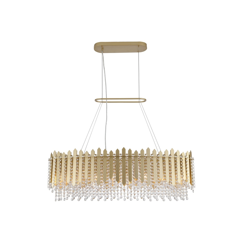 Pendant lamp Spear Gold Oval