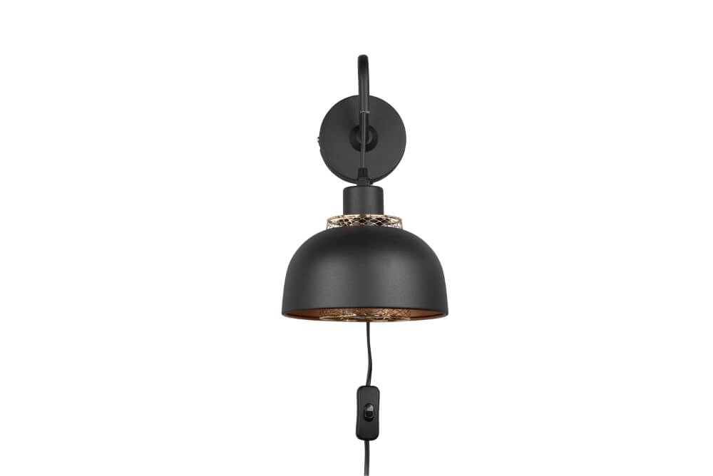 Black wall lamp Punch Trio 4017807537390