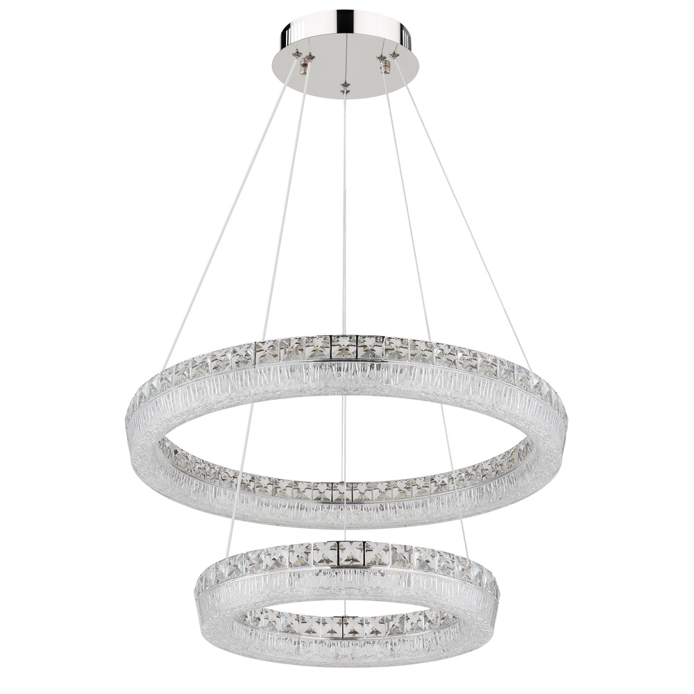 Pendant lamp Laurel chrome Ø 60cm Globo 9007371575770