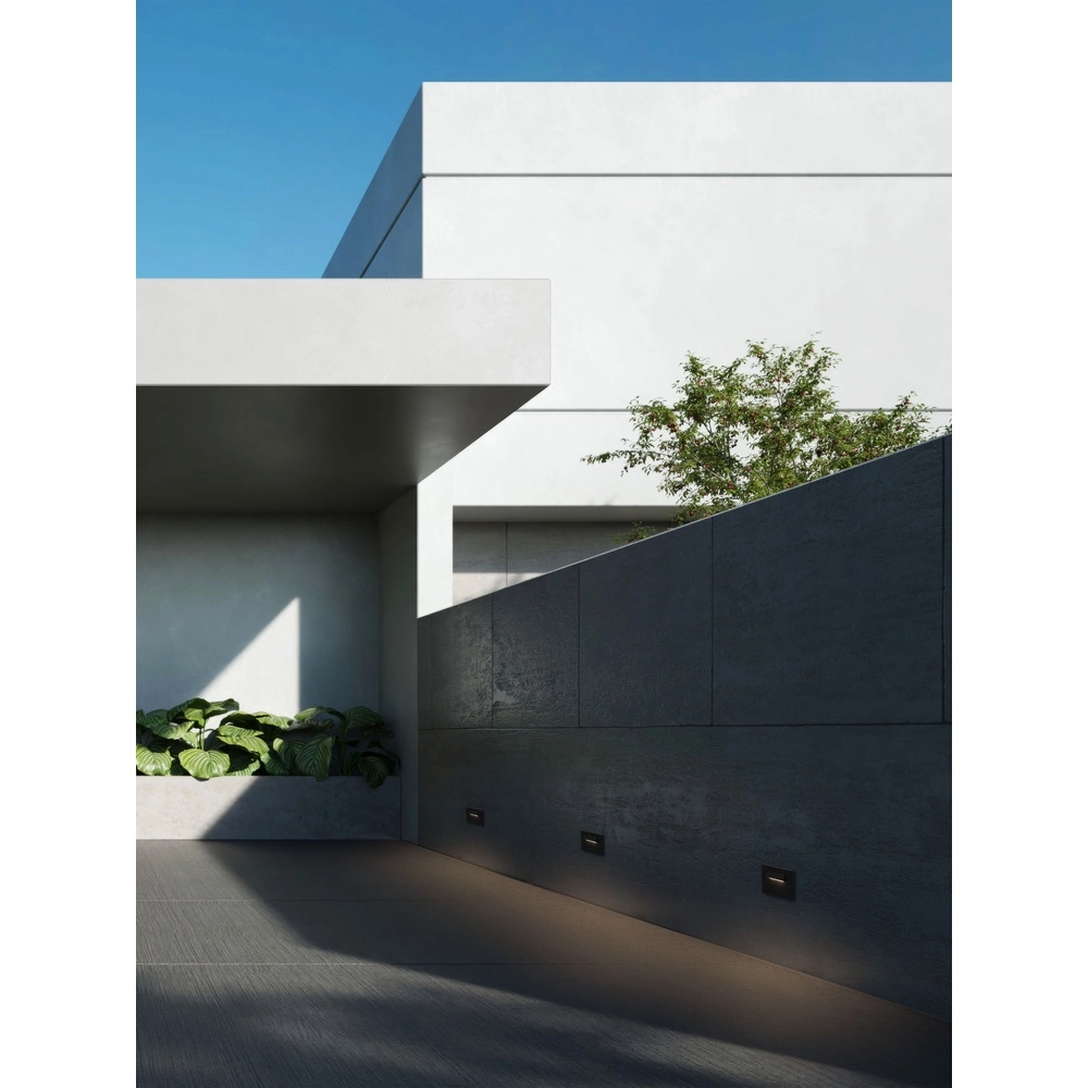 Recessed light Recto for wall dark grey Lyora 5212063504950