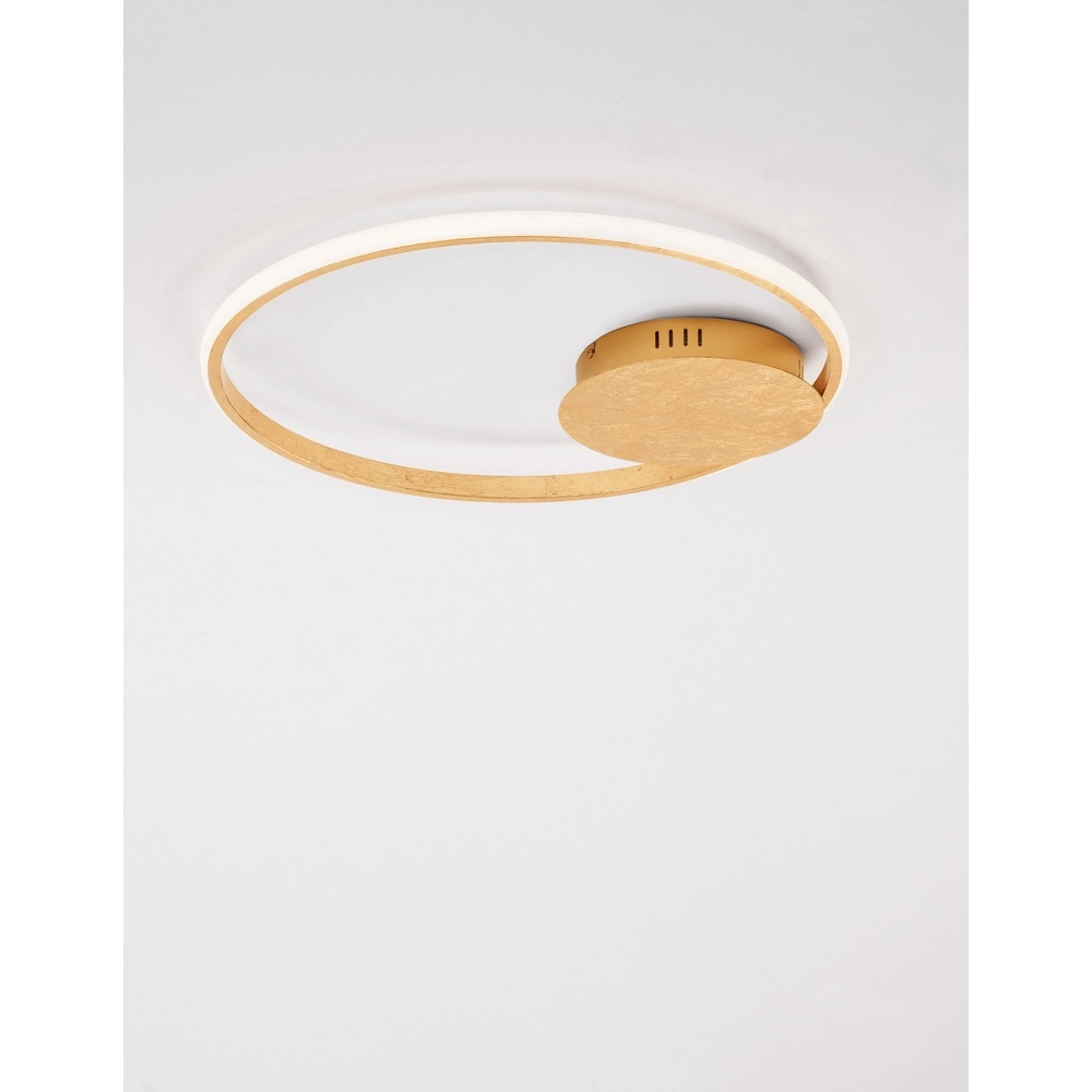 Round ceiling lamp Fuline gold Ø 50cm