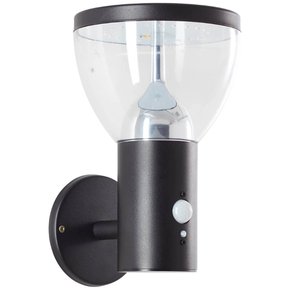 Wall Lamp Tulip Black with sensor Brilliant 4004353437755