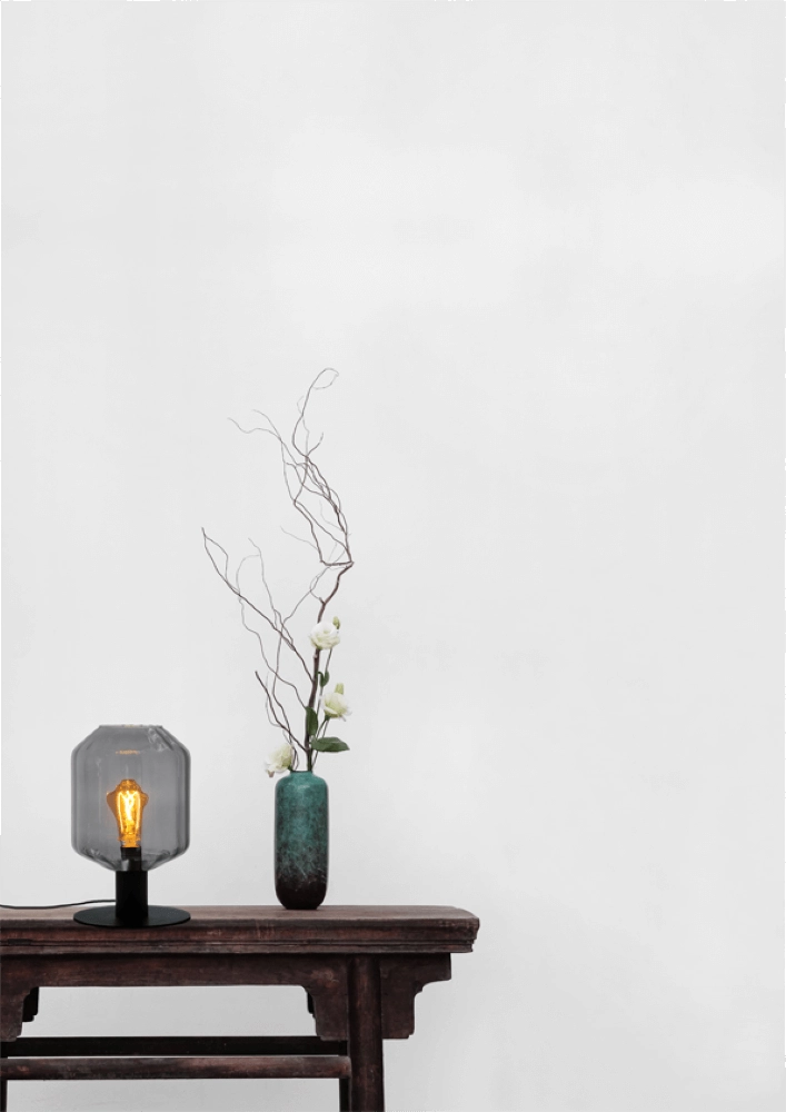 Table lamp Porto with Jagger smoke glass Masterlight 8718121271446