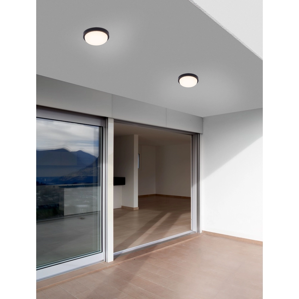 Ceiling lamp Reo black Ø 23,5cm Lyora 5212017453310