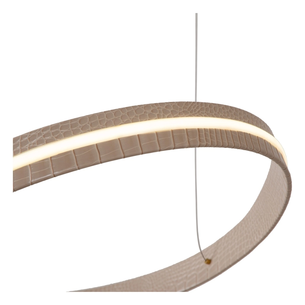 Modern led pendant light Slalom Sand with effect Premium by Lucide 5411212135131