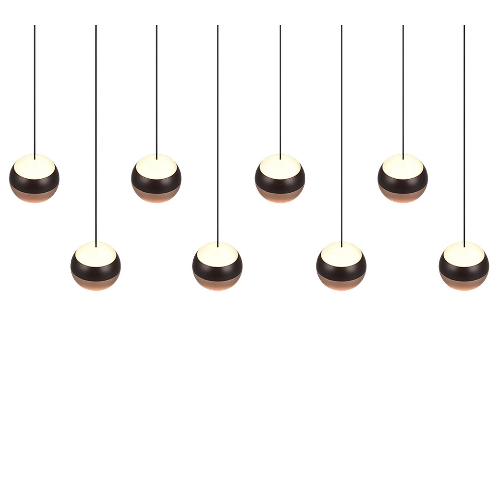 Design pendant lamp Orbit 8-light straight Trio 4017807578850