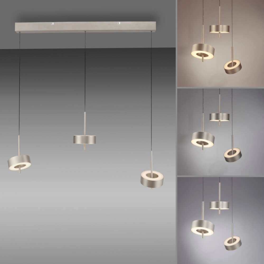 3-light pendant lamp Q-Rotate Aluminum Modern Paul Neuhaus 4012248383162