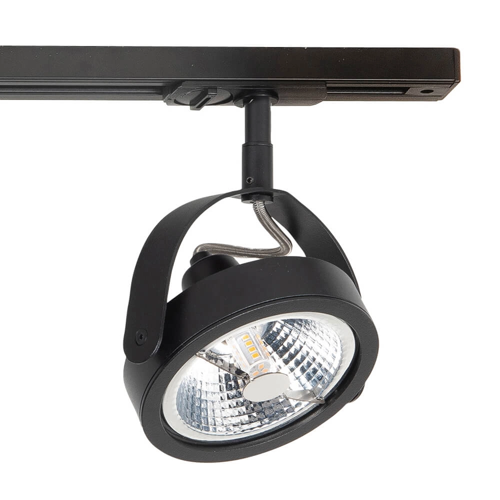 1-phase rail set 100cm Malta black with 3 spots Highlight 8718379042812