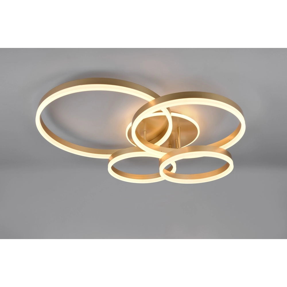 Ceiling lamp Drake gold modern Trio 4017807657814