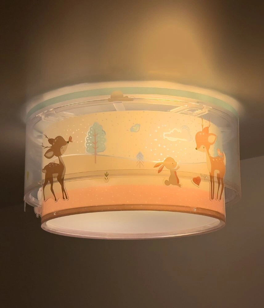 Children's room ceiling lamp Loving Deer pink Dalber 8420406003252