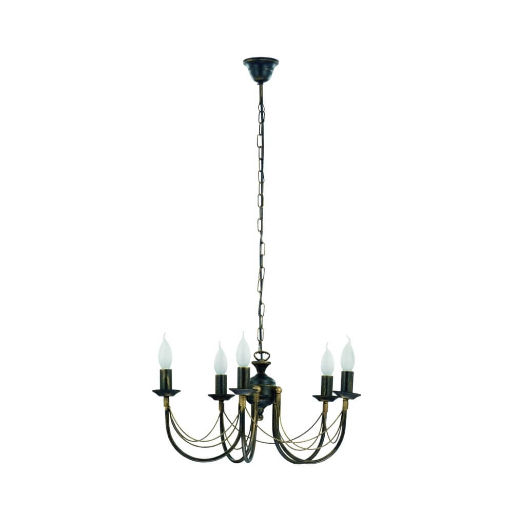 Bronze-colored chandelier Ares Lyora 5903139205993