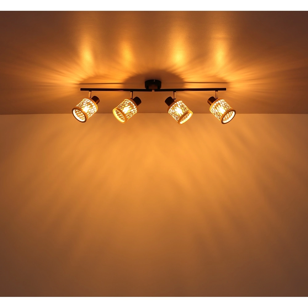 Wall lamp Mali 4-light black with caps Globo 9007371522729