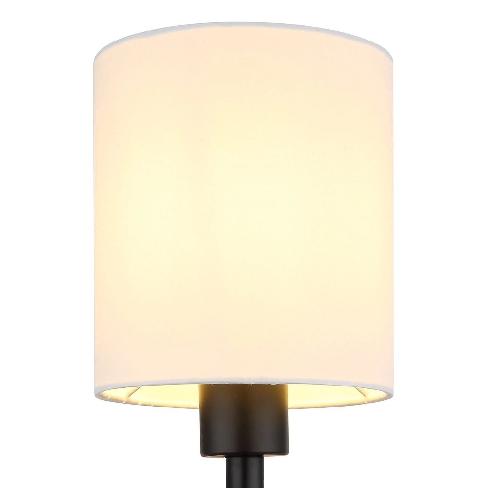 Bedside lamp Zamora black with white hood Globo 9007371569892