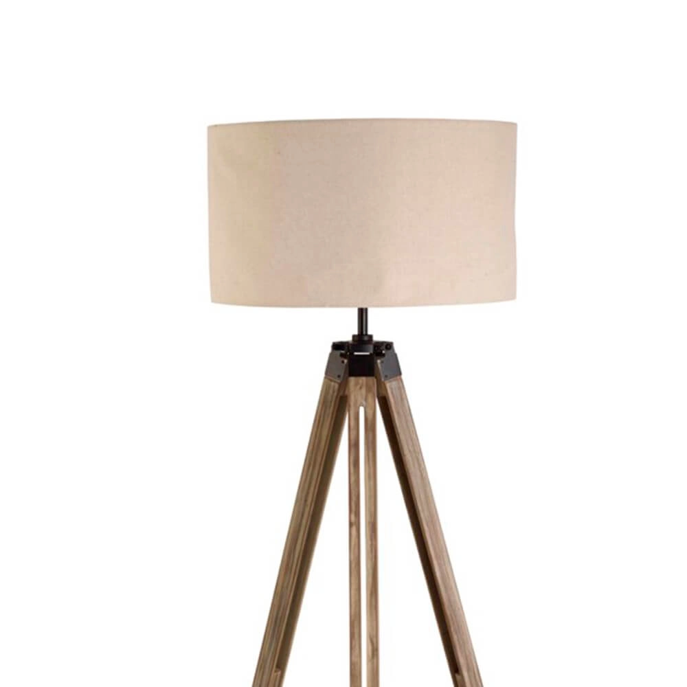 Country floor lamp Easel 145cm Tripod wood with taupe Searchlight 5053423055534