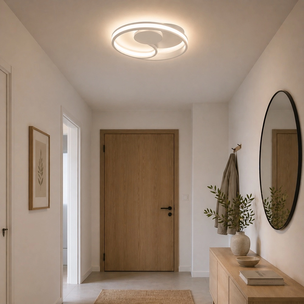White ceiling lamp Revola design Ø 40cm