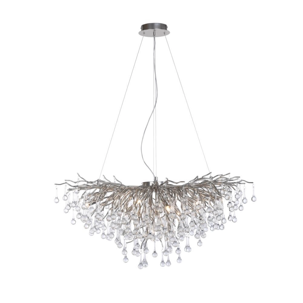 Unique chandelier Icicle metal Paul Neuhaus 4012248352137