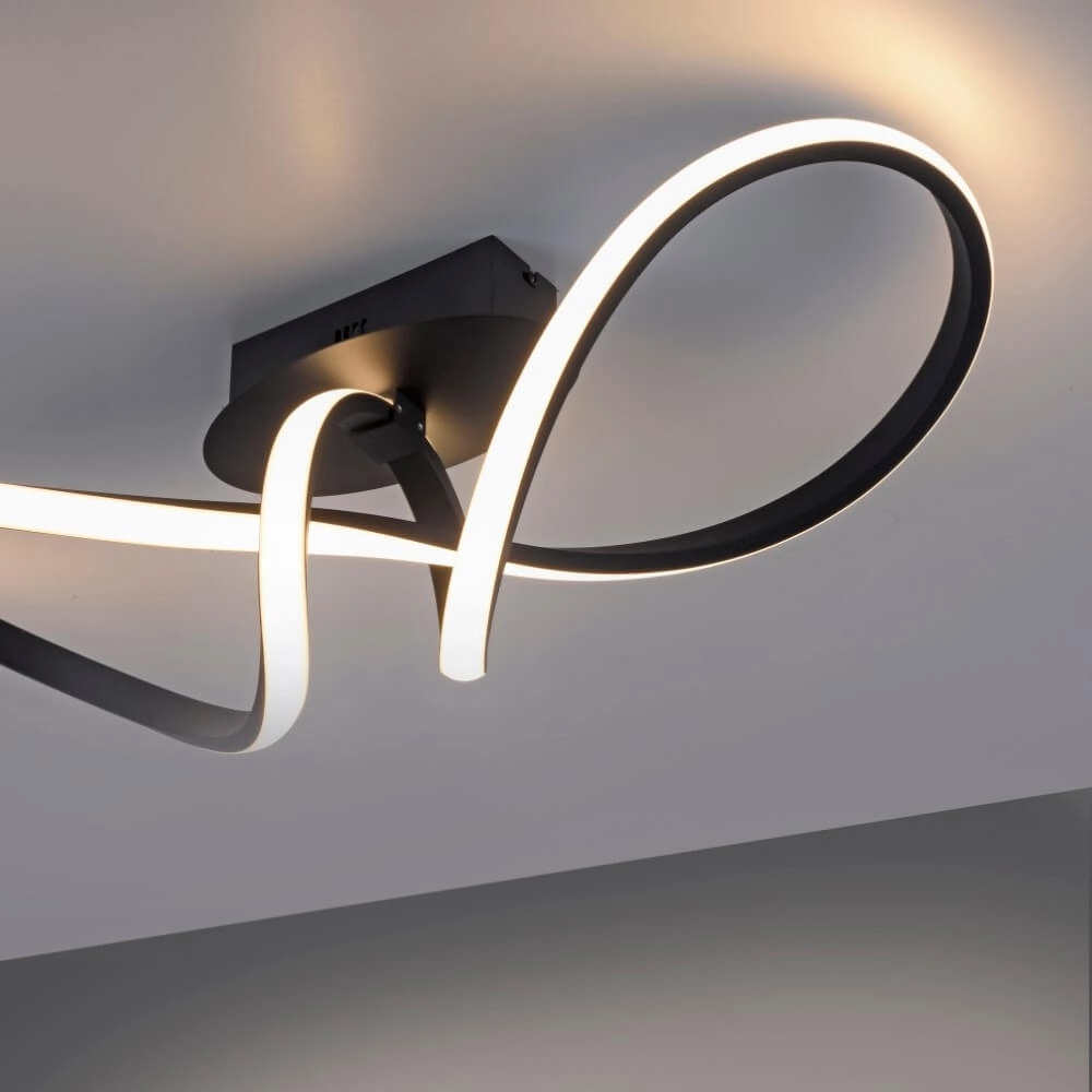 Design ceiling lamp Maria black Just Light 4043689975777