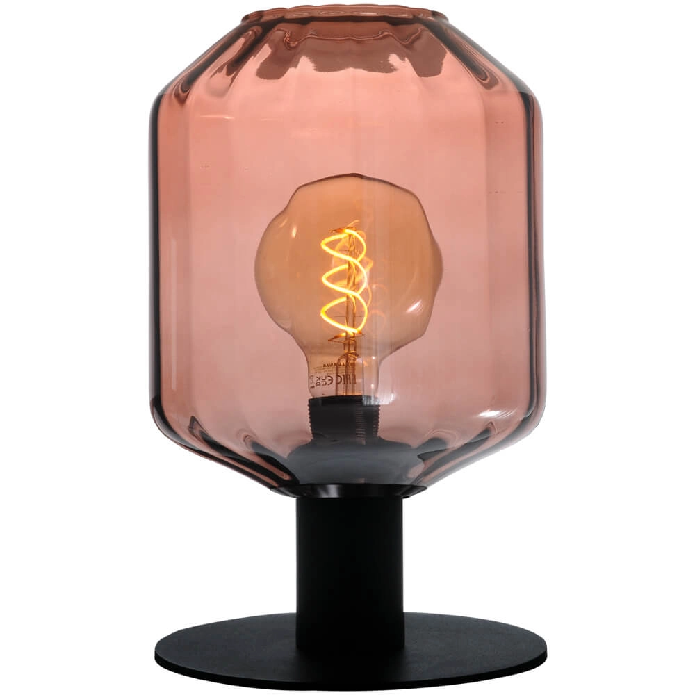 Table lamp Porto with Jagger red glass