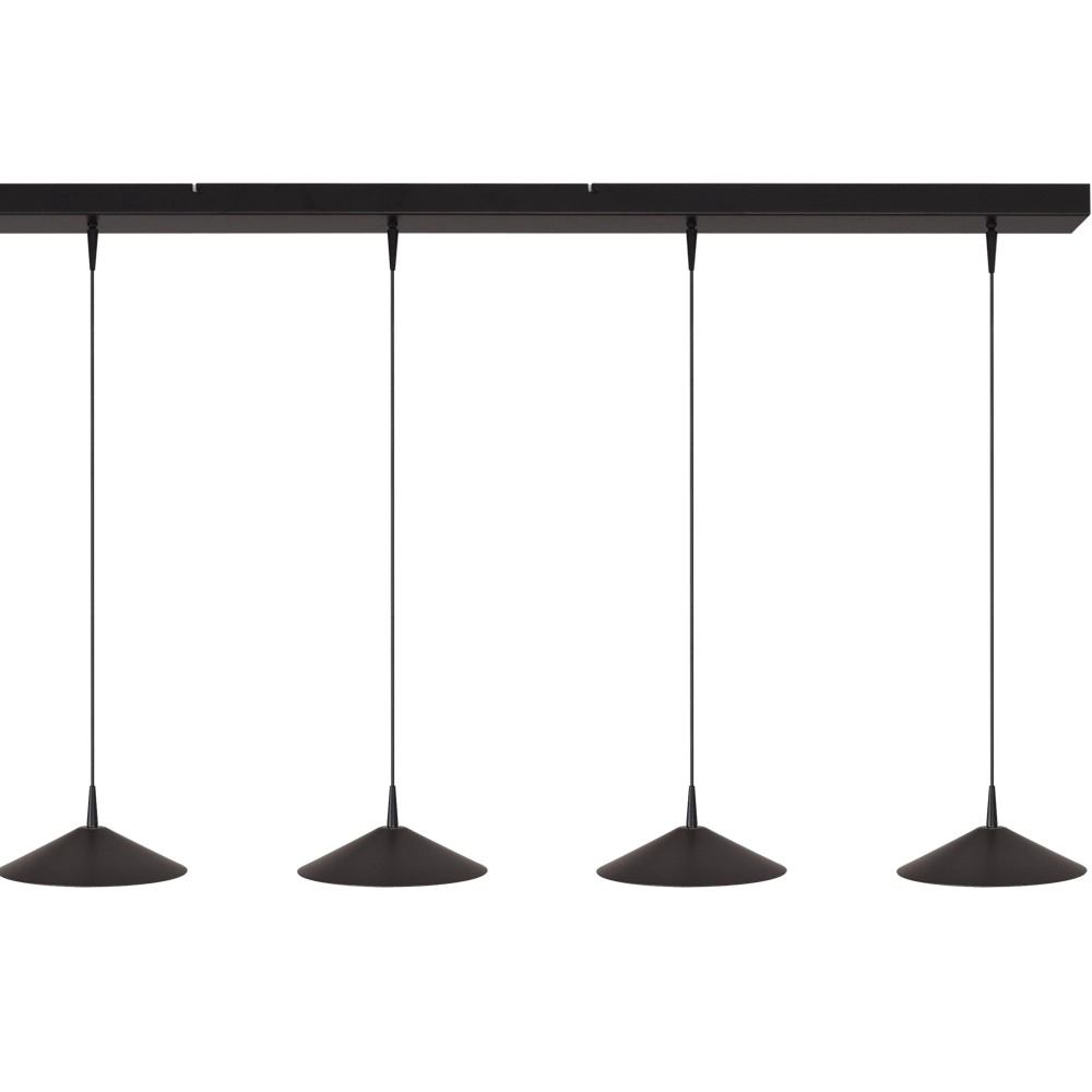 5-light pendant lamp Ceppo black Ø 22cm Masterlight 8718121358482