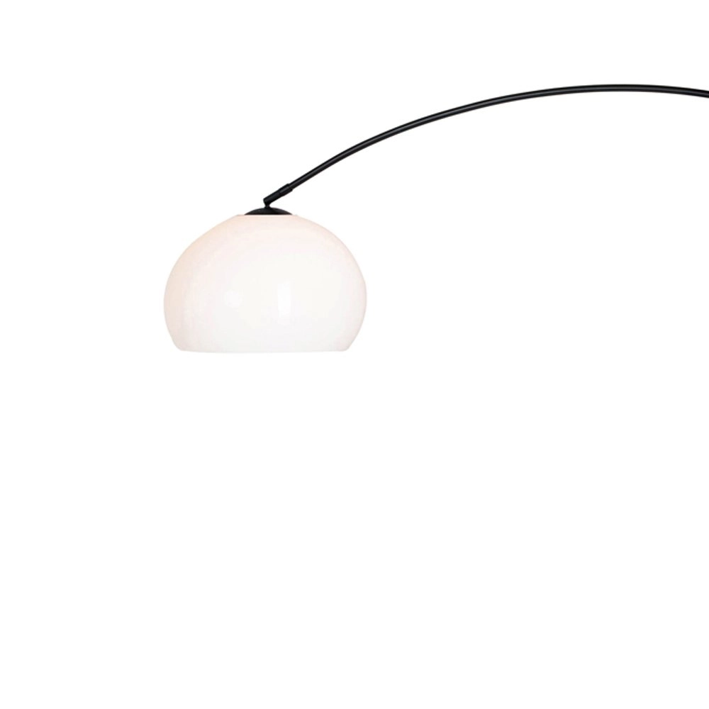 Arc lamp Stresa black with white lampshade Steinhauer 8712746106640