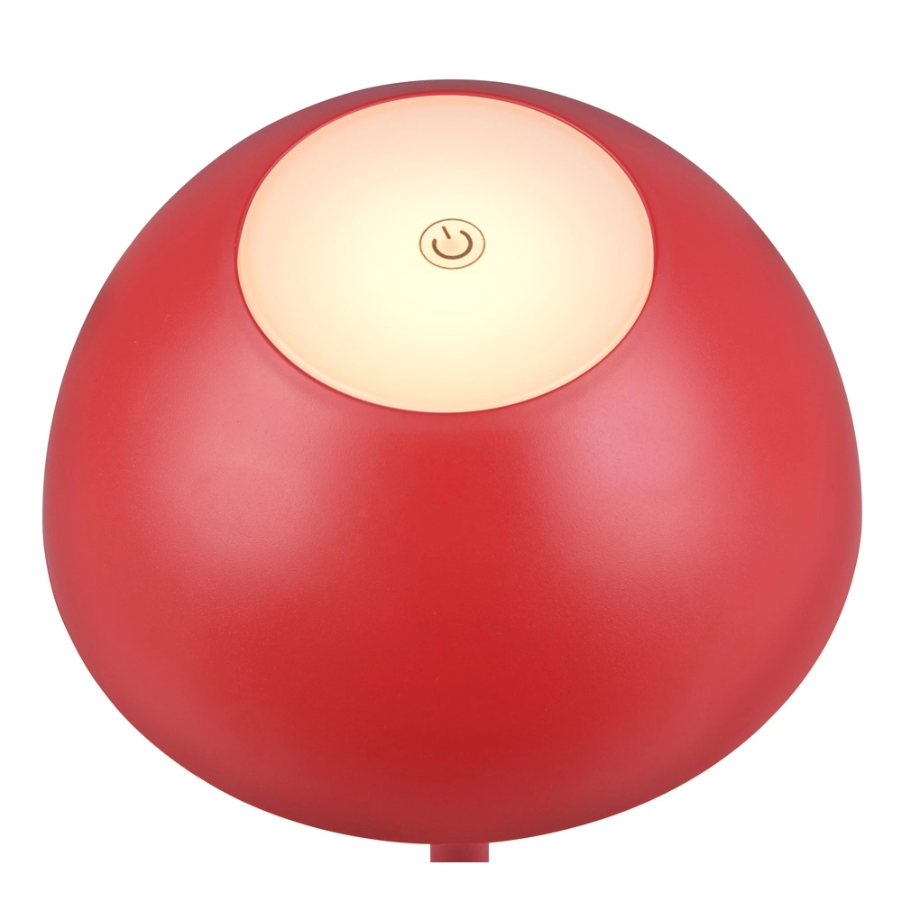 Table lamp Ricardo red Ø 13.5cm Trio 4017807601817