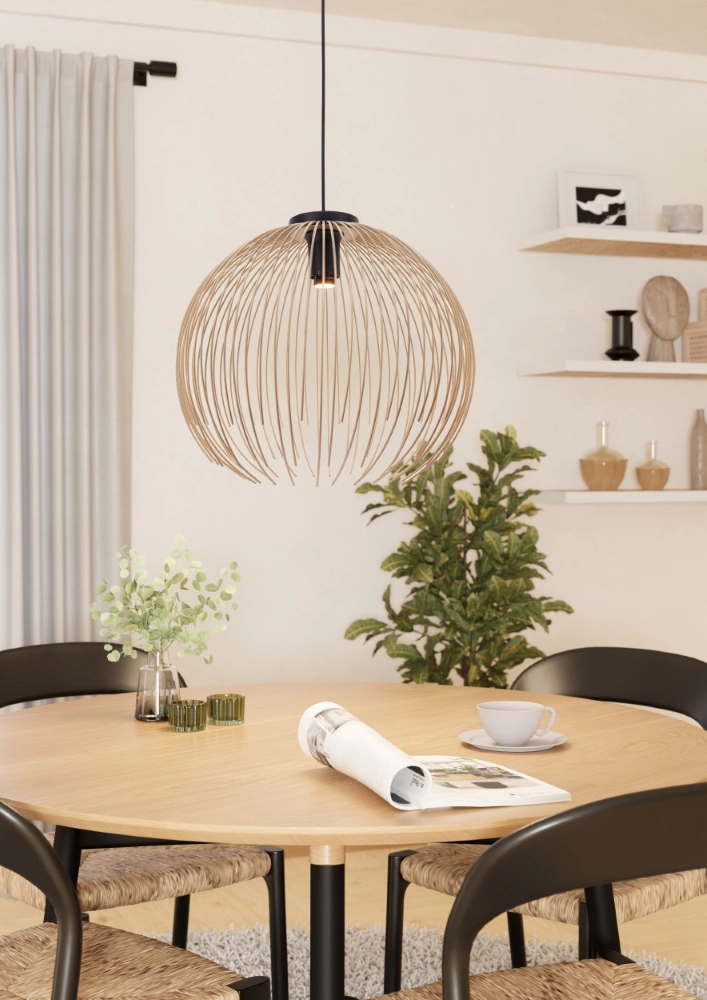 Design pendant lamp Alhabia Ø 39cm sand brown Stars of Light 9008606353095