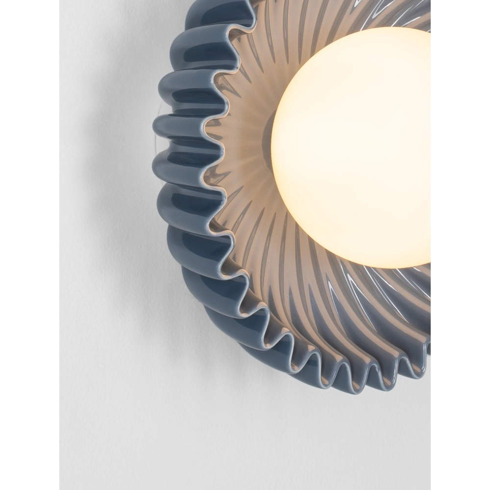 Wall lamp Petel blue with white glass Lyora 5212017483966
