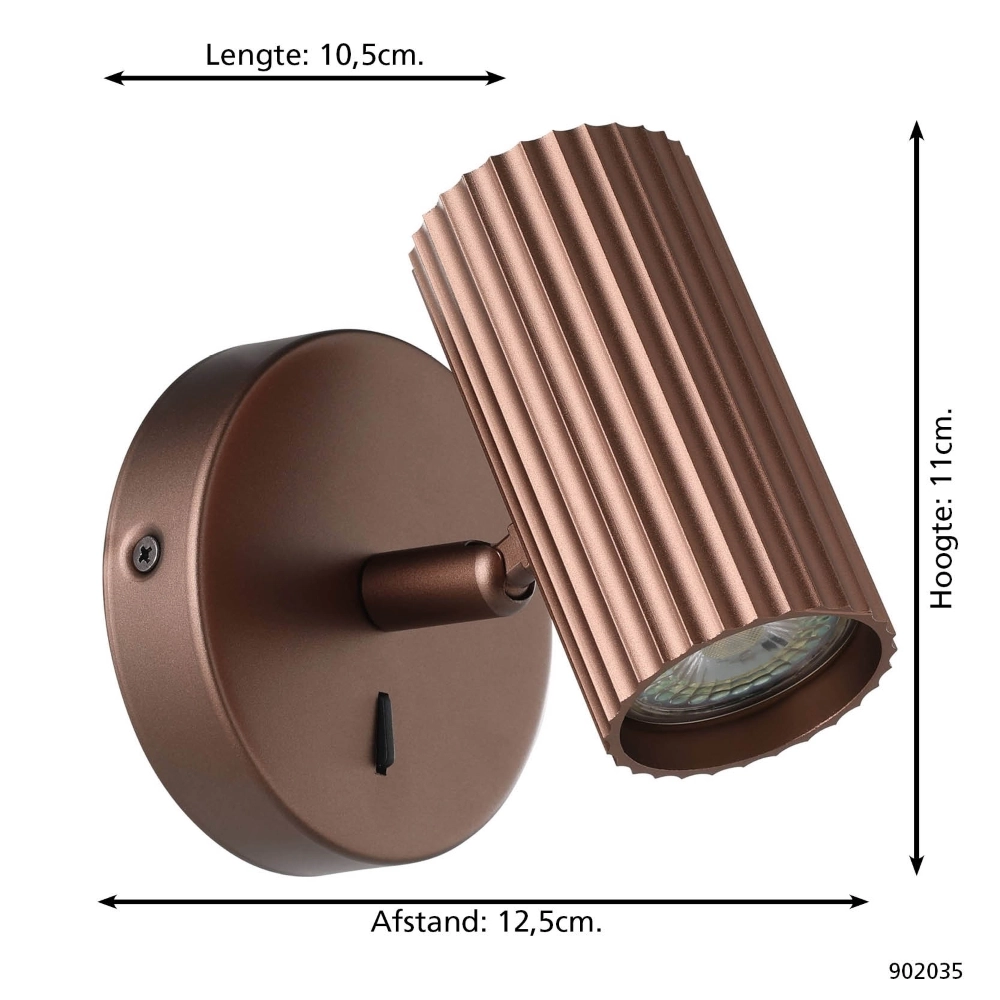 Surface-mounted spot Portillo Bronze only Eglo 9008606360567