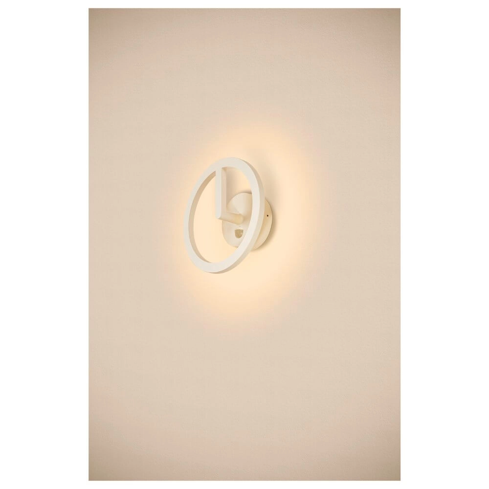 Sleek outdoor lamp Q-Ring with sensor - white SLV 4024163290739