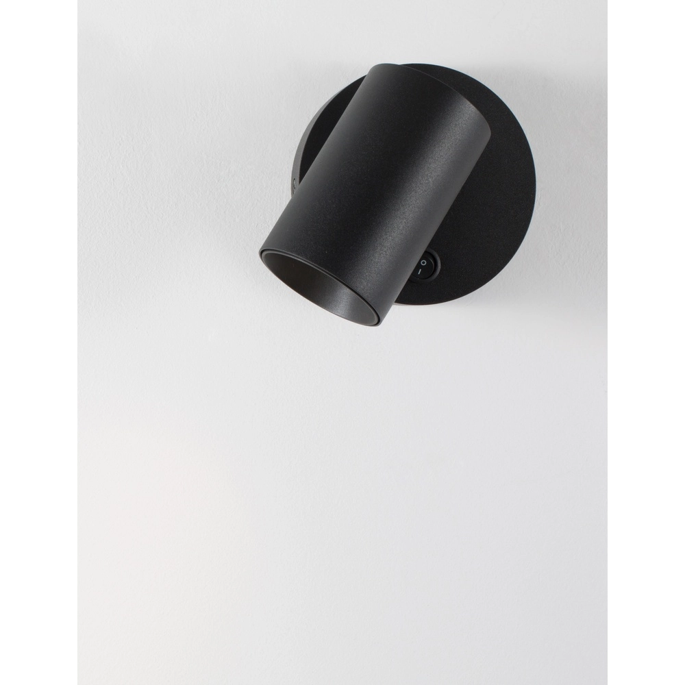 Wall spotlight Net Round Black Lyora 5212017422927