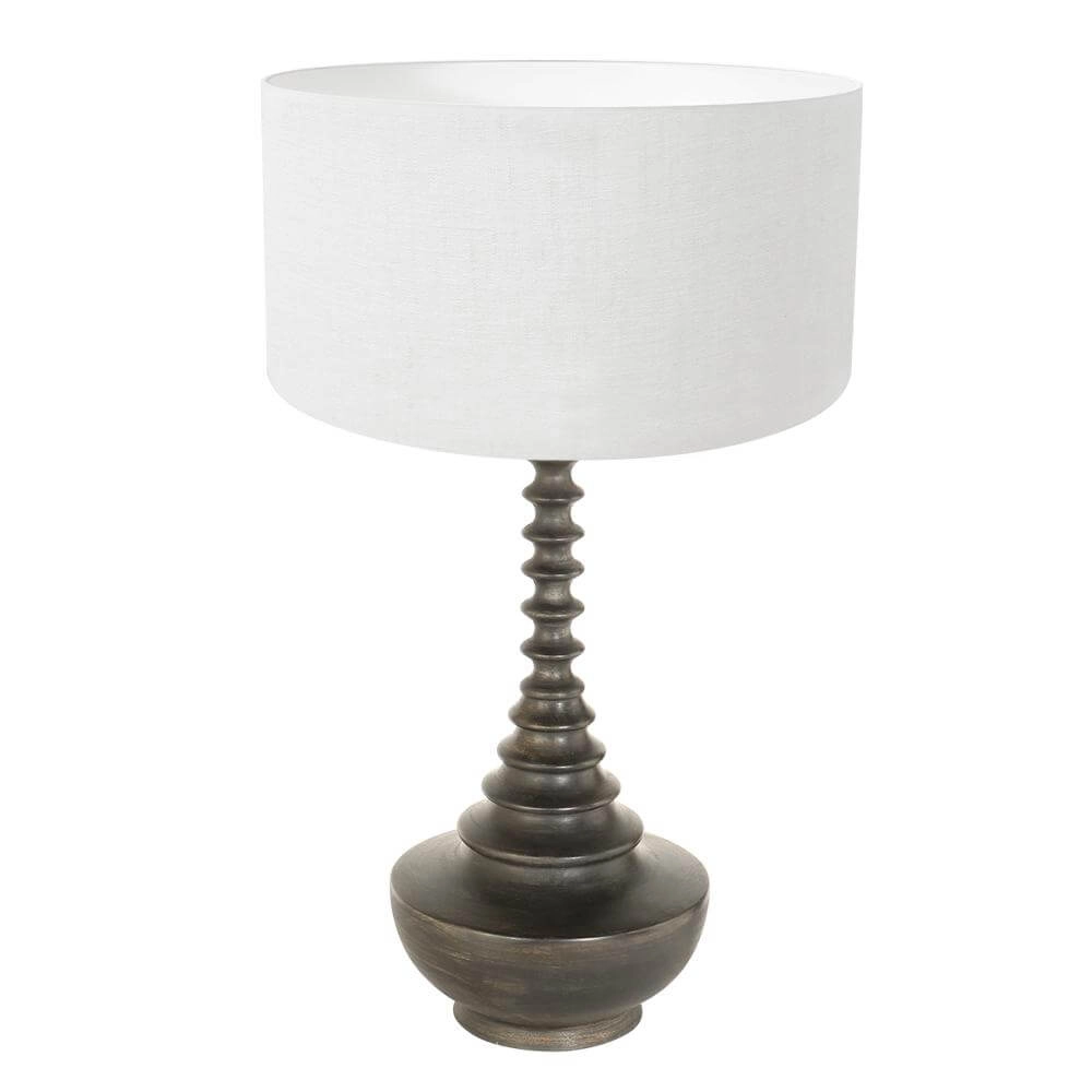 Unique table lamp Bois with white cap