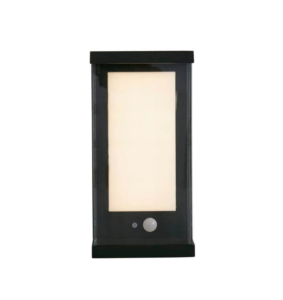 Rectangular wall lamp Solar black Searchlight 5053423241562