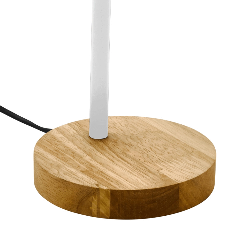 Rustic desk lamp Veradal white with wood Eglo 9002759988326