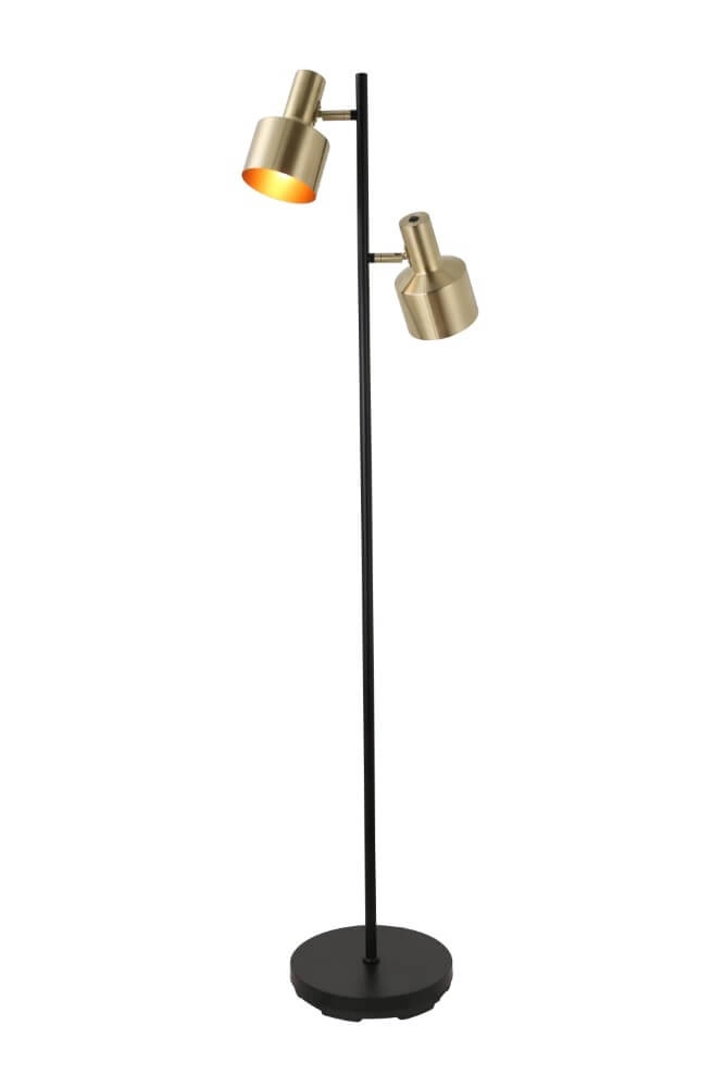 Floor lamp Twinkle black with gold