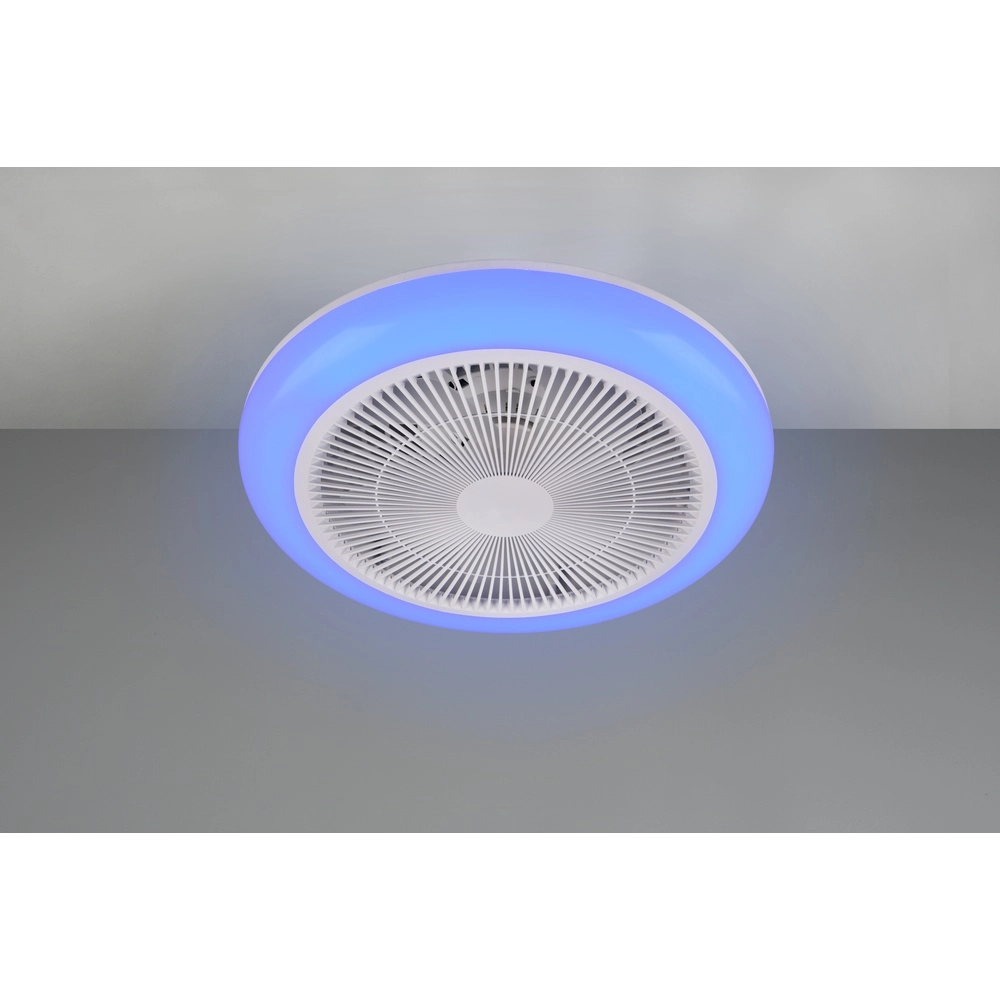 Design fan Holmsund white Ø 46cm with RGB function Trio 4017807688665