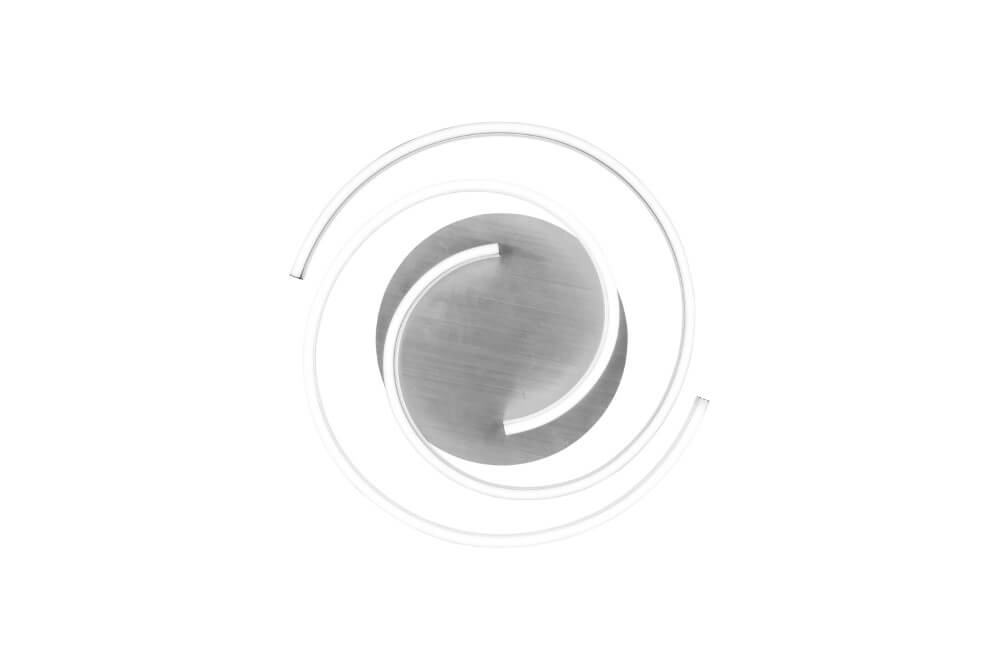 Dimmable ceiling lamp Caya metal with black Trio 4017807541939