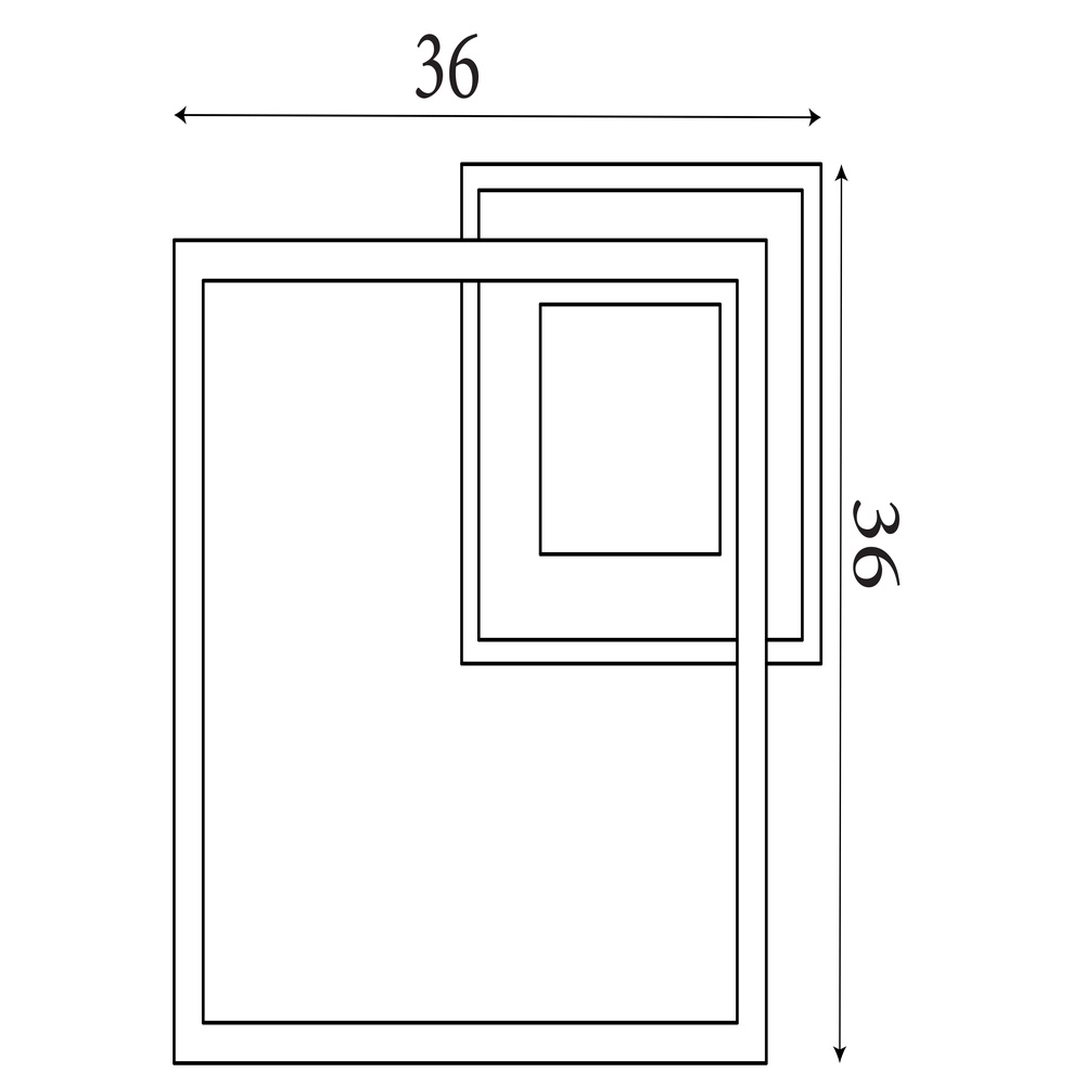 Ceiling lamp Quadrate silver grey Searchlight 5053423303628