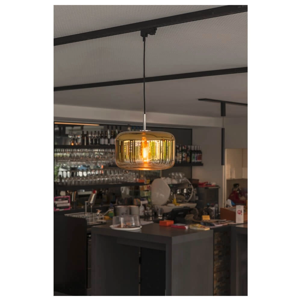 Glass pendant lamp Pantilo gold glass - Ø28cm SLV 4024163266437