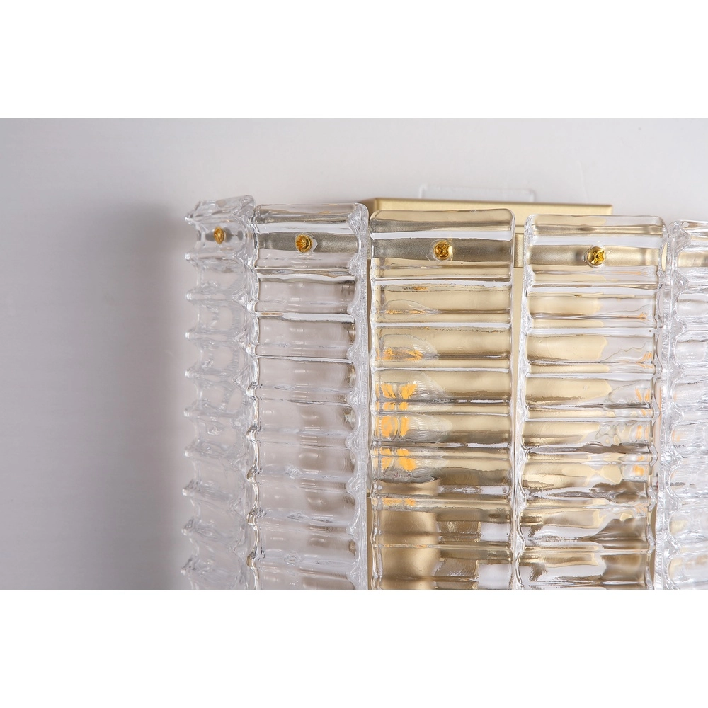 Classic wall lamp Flute Gold