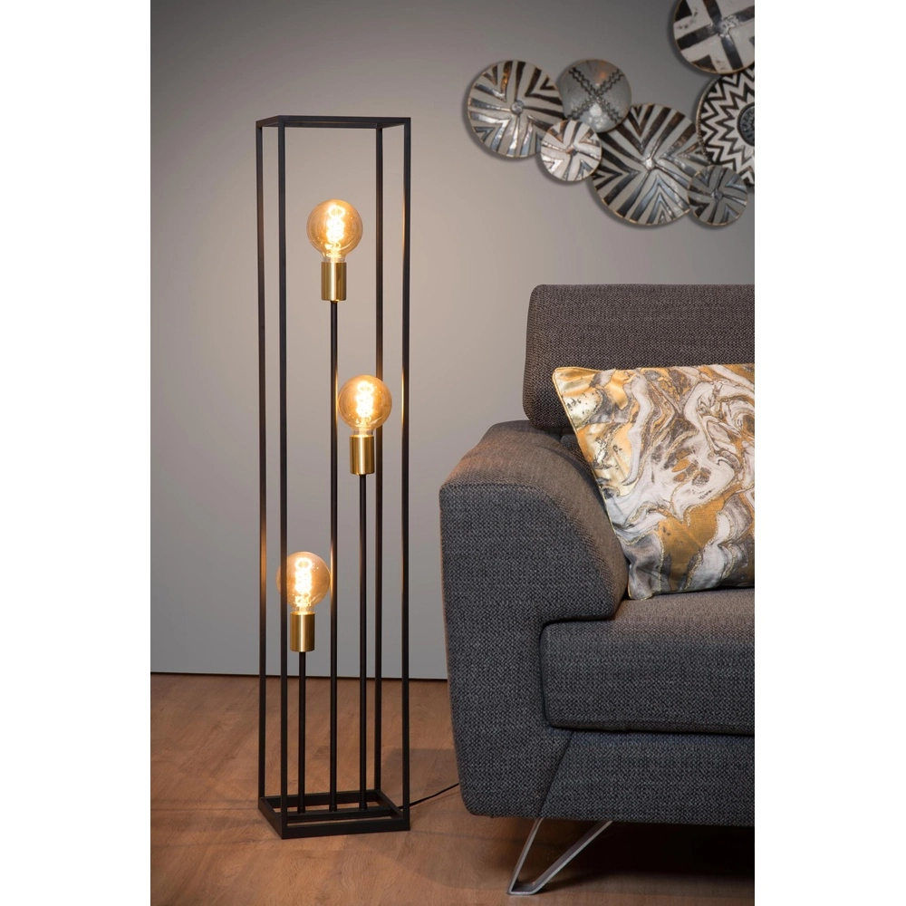 Floor lamp Ruben Black Lucide 5411212000200