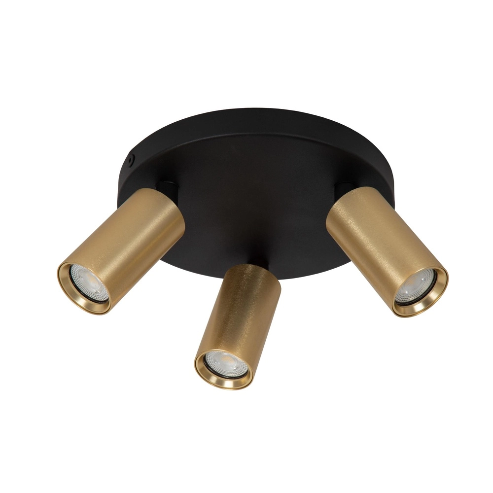 Ceiling spotlight Ritmo mini GU10 3-light gold