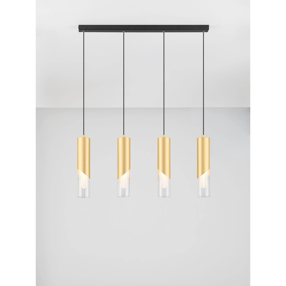 Design pendant lamp Modesto 4-light gold Lyora 5212063501461