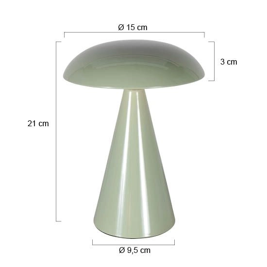 Rechargeable table lamp Mush Green Steinhauer 8712746188783