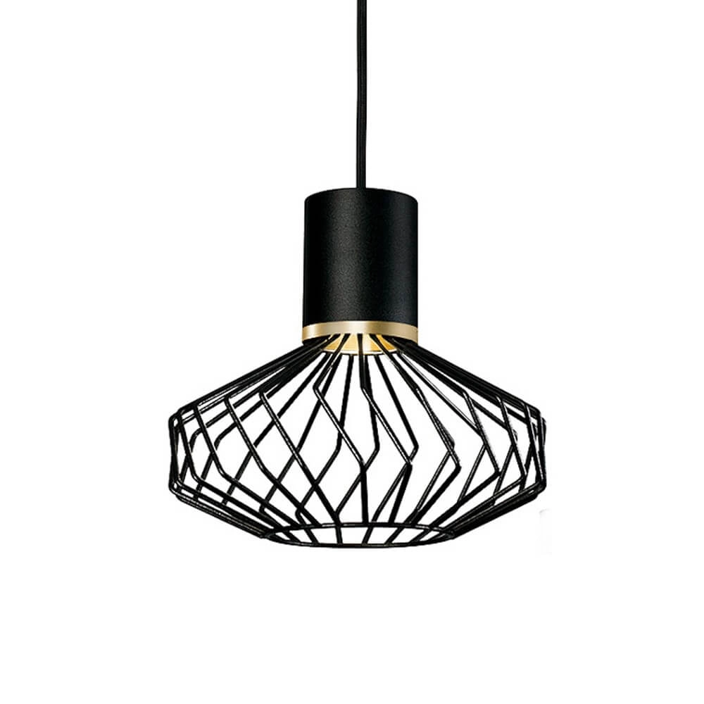 Wire lamp Pico black with gold