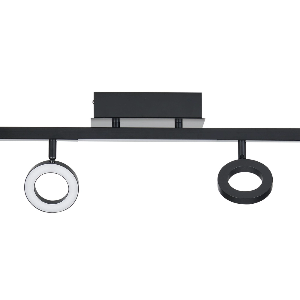 Black LED ceiling light Cardillio 1 160cm Eglo 9008606255986
