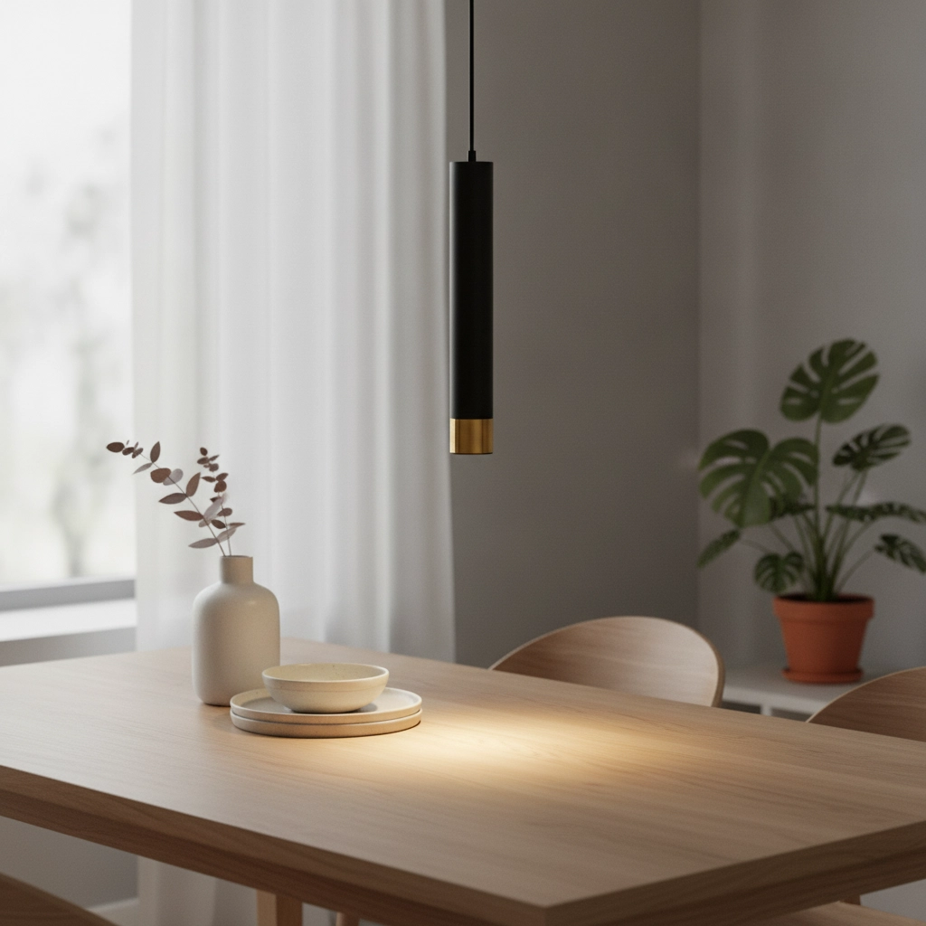 Design pendant lamp Picto 40cm black with gold