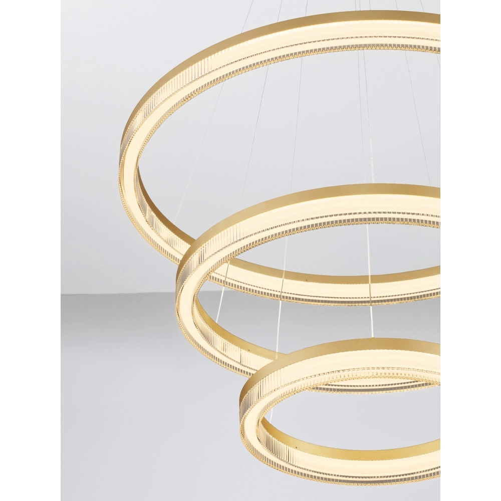 Golden pendant lamp Luana 3-light Lyora 5212017479679