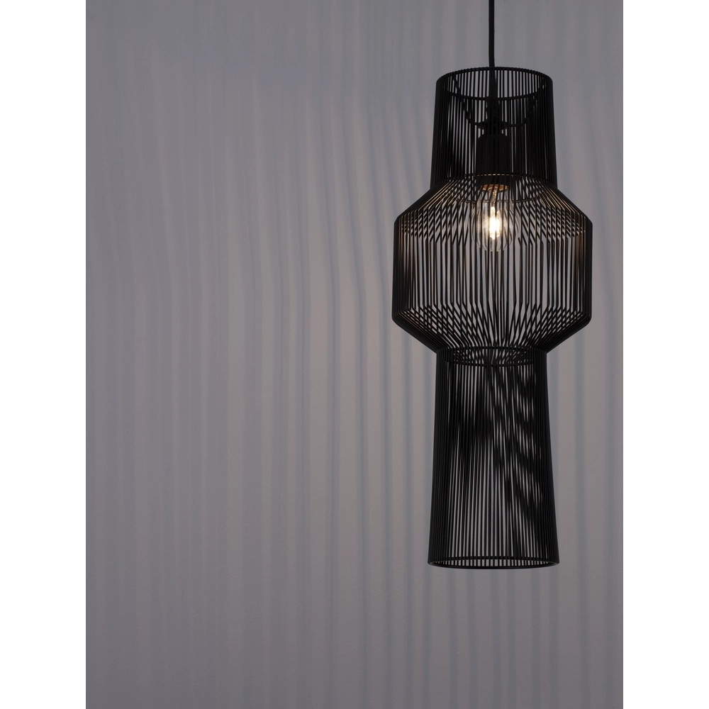 Bohemian pendant lamp Bredo Ø 21cm black Lyora 5212017438904