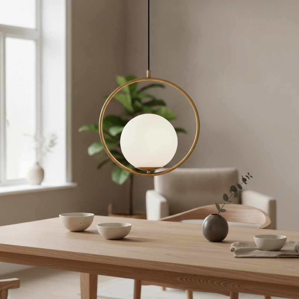 Design pendant lamp Obitar Only round gold