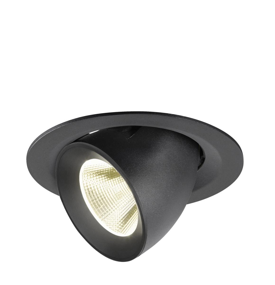 Recessed spotlight Numinos Gimble M black 4000K - 20deg
